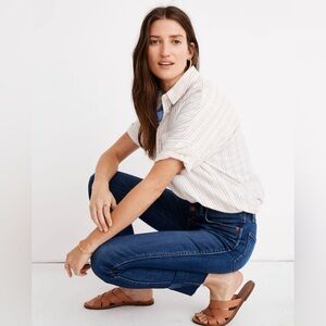 Madewell Jeans - 10” high-rise skinny crop raw hem - size 30